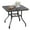 Black L35"xW35", variant on STARY Patio Dining Table 35"x35", Square Outdoor Dining Table with 1.57" Umbrella Hole for Patio Graden Backyard and Poolside