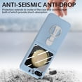 thumbnail image 2 of TECH CIRCLE Case for Samsung Galaxy Z Flip5 (2023) - Hard Plastic Shockproof Rugged Phone Case Slim Fit Lightweight Cover with Phone Ring Stand Holder, Skyblue, 2 of 9