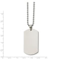thumbnail image 3 of White Stainless Steel necklace with pendant Men's 24 in 2 mm, 3 of 3