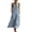 R1-Blue Casual Women Dresses, variant on Womens Sleeveless Summer Dresses Plus Size V Neck Wrap A-Line Dress Loose Fit Maxi Sundresses Solid Color Cotton Tank Dress S-3XL