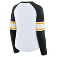 thumbnail image 3 of Women's Fanatics White Pittsburgh Steelers Plus Size Redzone Lace Up Long Sleeve T-Shirt, 3 of 3