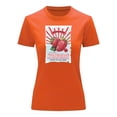thumbnail image 3 of Playera Blusa De Fresas Strawberry Vintage Retro Ropa Casual Para Mujer Color Anaranjado Talla Chica Marca Emil SaEs, 3 of 4