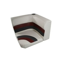 Premium Series Pontoon Radius Corner Cushion Set Only 3007-AAEC White/Red/Charcoal