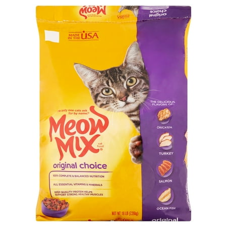Meow mix original choice dry cat food, 16 lb