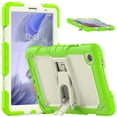 thumbnail image 1 of ELEHOLD for Samsung Tab A7 10.4 inch 2020 SM-T500 Ragged Case, Soft Silicone Hard PC Shoulder Strap Built-Kickstand Anti-Drop Shockproof Heavy Duty Protective Cover Case,Green, 1 of 10