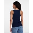 thumbnail image 4 of Time and Tru Women's Ribbed Tank Top, Sizes XS-XXXL, 4 of 6