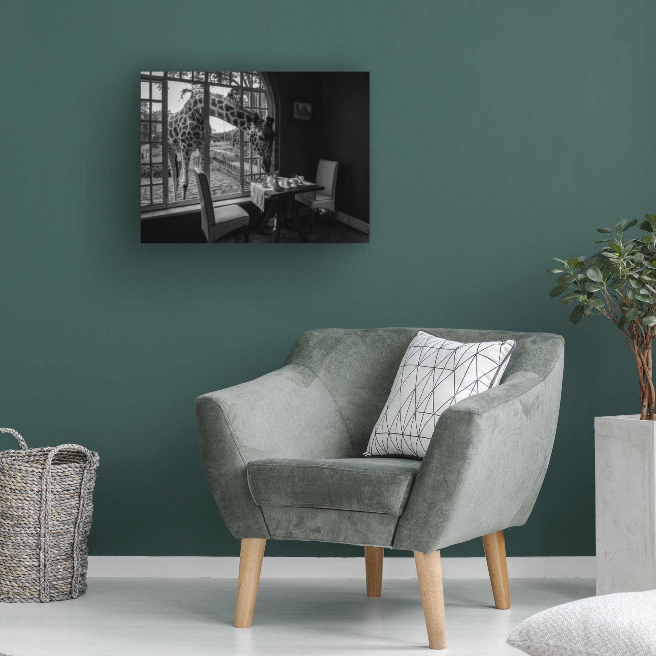 Canvas Wall Art - Jie Fischer 'Breakfast Time' Wall Art for Living Room, Bedroom, or Office D?cor by Trademark Fine Art - 47 x 35 Inches