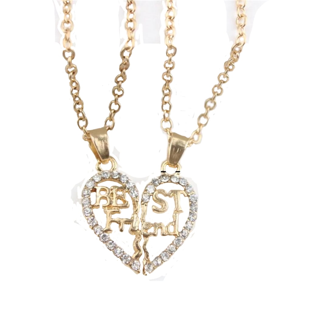 Best Friend 2-Piece Necklace Gold Tone 