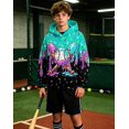 thumbnail image 2 of Aideaone Boys Hoodies 3D Graphic Sweatshirt Cool Lightweight Pullover Hoodie for Kids 6-16 Years, 2 of 7