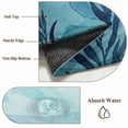 thumbnail image 6 of Blue Coastal Area Rugs 4'x6', Washable Small Throw Rugs for Office Bathroom, Beach Sea Turtle Ocean Nautical Botanical Indoor Outdoor Rug Non-Slip Low Pile Carpet Runner Reversible Floor Mats, 6 of 8