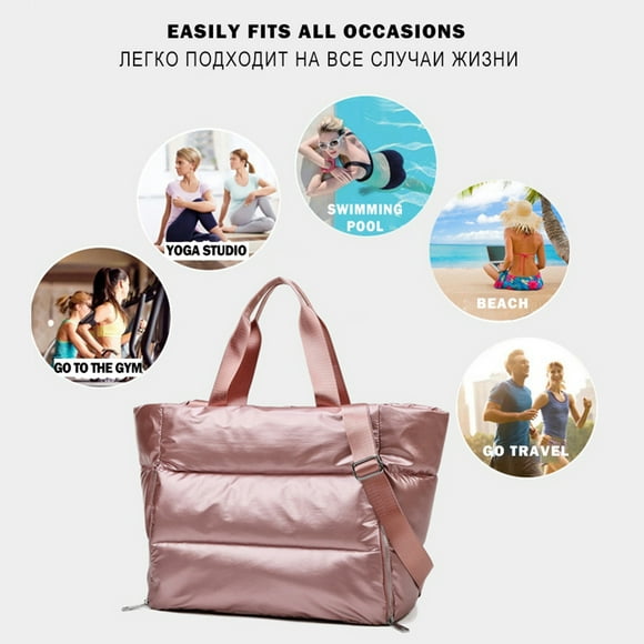 Bolso de hombro Colcomx Duffle Sport Rosado de gran capacidad