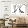 thumbnail image 5 of Elephant Stock Diaphanous Calla Lilies Wall Art - Horizontal Multi Panel Canvas - Living Room Wall Decor - Floral And Botanical Multi Panel - White And Gray Decor By Magda Indigo - 38" x 24", 5 of 8