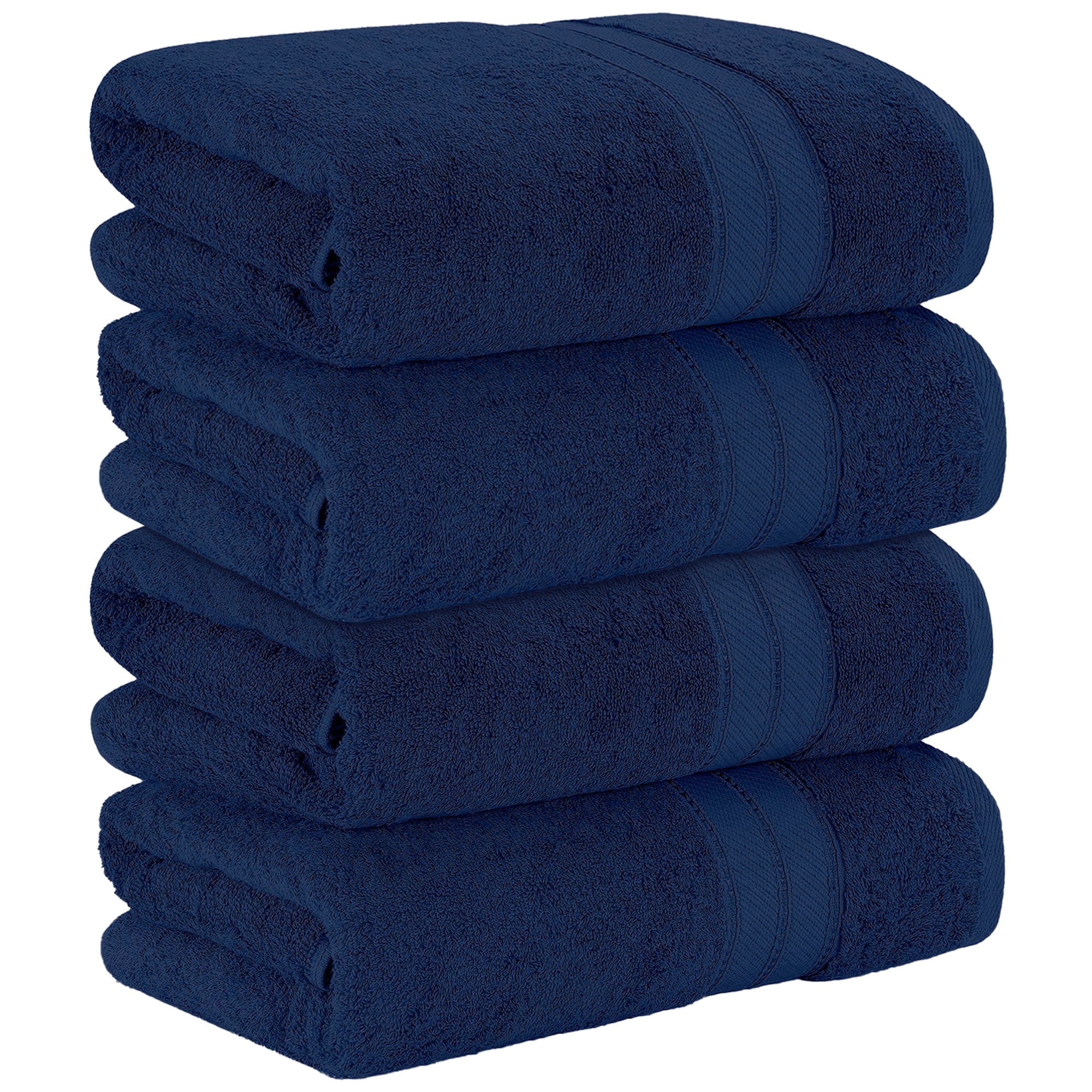 Modern Threads Spunloft Towels Solid Print Bath Towels 4 Count