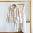 thumbnail image 2 of Conjunto de ropa de dormir Gibobby Pantalones de pijama informales Beige XL, 2 of 5