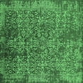 thumbnail image 1 of Ahgly Company Indoor Square Oriental Emerald Green Industrial Area Rugs, 6' Square, 1 of 4