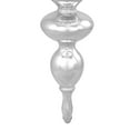 thumbnail image 4 of Northlight Glittered Shatterproof Commercial Finial Christmas Ornament - 22" - Silver, 4 of 4