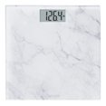 thumbnail image 1 of Báscula digital de baño Taylor de vidrio y mármol, báscula para peso corporal, báscula digital de baño de alta precisión, funciona con pilas, compatible con FSA y HSA, mide hasta 400 lb de capacidad,, 1 of 5
