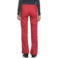 thumbnail image 4 of Workwear Revolution Women Medical Scrubs Pant Mid Rise Straight Leg Pull-on WW110, L, Hot Tomato, 4 of 6