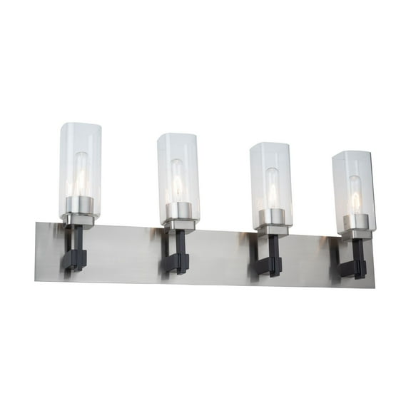 Artcraft Lighting Arlington Collection 4Light Bathroom Vanity Fixture Satin Nickel
