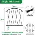 thumbnail image 2 of Decorative Garden Fence, 16" (H) x 30FT (L) Outdoor Patio Wire Garden Animal Barrier, 2 of 2