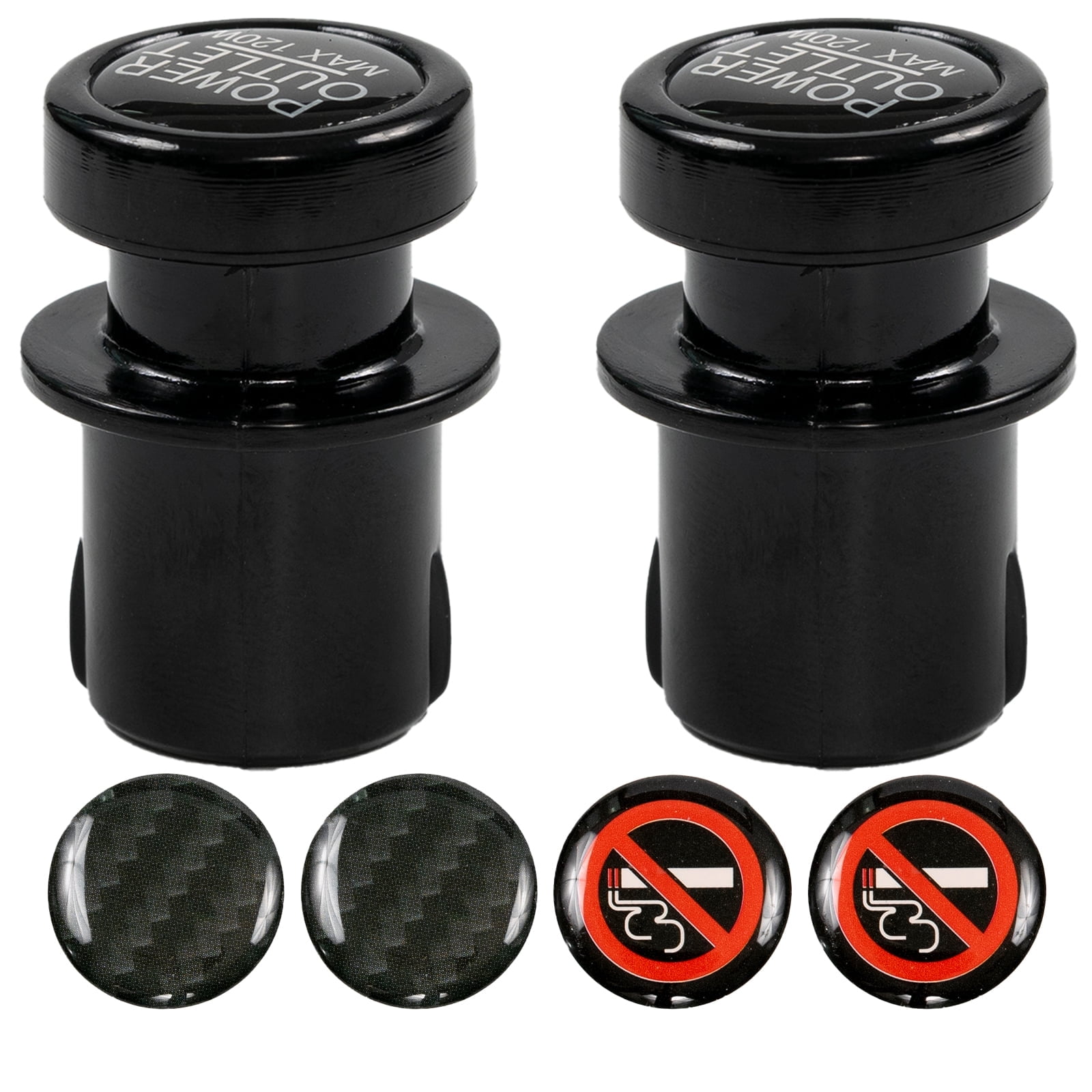 auto cigarette lighter cap AUTOXBERT 2 Pack Car Cover Socket Safety Waterproof Black 21MM This lighter safety plug firmly inserts into your vehicles lighter receptacle to take the place of your unwanted cigarette lighter element Panel Mount Cigarette Lighter Socket