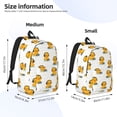 thumbnail image 2 of Easygdp Cute Duck With Headphone Mochila de Lona Resistente para Laptop, Compatible con Laptops de 15 a 17 pulgadas, Ideal para Escuela, Trabajo y Viajes-Small, 2 of 5