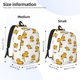thumbnail image 2 of Disketp Cute Duck With Headphone Mochila de Lona Estampada, Mochila Escolar de Viaje Ligera para Estudiantes y Portátil-Small, 2 of 5