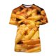 thumbnail image 3 of Camiseta para hombre, camiseta de moda con estampado 3D de papas fritas, camiseta de verano, ropa de manga corta, camiseta informal, ropa de calle, 3 of 5