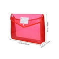 thumbnail image 2 of Hemoton 6pcs Plastic Envelopes With Snap Closure Folders For Documents Poly Folders 6 Colors A4 Letter Size For School And Office Supplies, 2 of 7