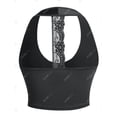 thumbnail image 2 of Top Recortada Panel Encaje Tamaño Plus Rosegal Camisetas sin mangas de talla grande, 2 of 5
