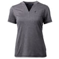 thumbnail image 2 of Women's Cutter & Buck Heather Charcoal Seton Hall Pirates Forge Blade V-Neck Top, 2 of 3