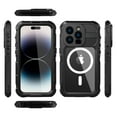 thumbnail image 3 of for iPhone 14 Pro Max Case Waterproof Shockproof Dustproof Full-Body Sturdy with Camera Lens Protection and Built-in Screen Protector,Underwater Full Sealed Cover for iPhone 14 Pro Max, Black, 3 of 9