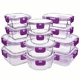 thumbnail image 1 of TechGen Airtight Glass Food Storage Container Set with Lids, BPA-Free Leak-Proof Meal Prep Boxes, Microwave Oven Freezer Safe, 24-Piece, 1 of 8