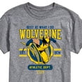 thumbnail image 3 of Marvel Wolverine - Collegiate Scratch - Men's Short Sleeve Graphic T-Shirt, 3 of 5
