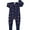 Navy guitar, variant on WIBACKER 1Pcs Baby Cotton Long Pajamas with Mittens Cuff for Boys 2 Way Zipper Both Footed and Footless Sleepers