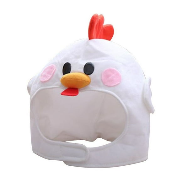 Chicken Hat Toy Cosplay Props Accessories Plush Head Fancy Taiyaki Cosplay Cap Photo Props