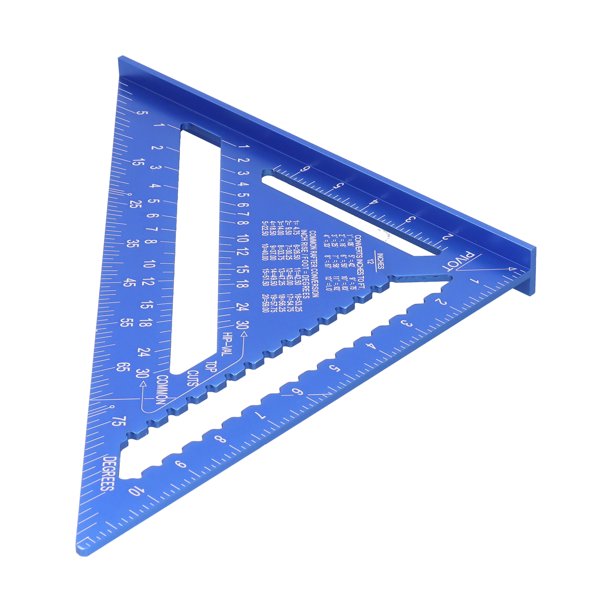 Herramienta de medición, regla de ángulo triangular cuadrada de aleación de aluminio Transportador de ángulos triangulares Transportador de ángulos triangulares Estándares líderes en la industria
