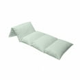 thumbnail image 4 of Chevron Floor Pillow Lounger Cover, Chevron Herringbone Pattern Springtime Freshness Classic Stripe Art, Nap Mat Printed Fabric Case for 5 Pillows, 88" x 36", Sea Green Eggshell White, by Ambesonne, 4 of 5