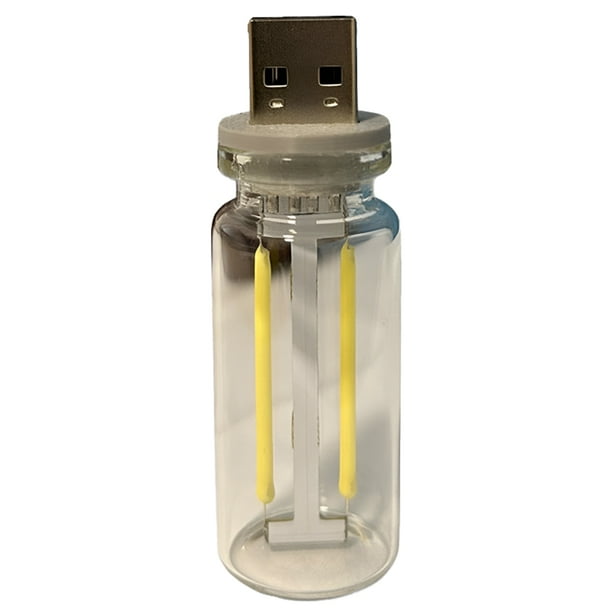 Luces de Interior para Coche con USB, Minibombillas LED Enchufables con USB para Dormitorio, Guardería, Coche, Luz
