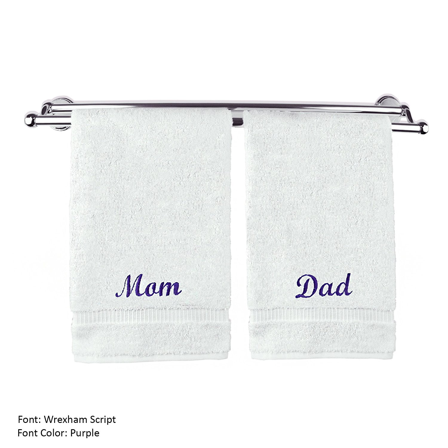 Elaine Karen Premium Cotton Bath Hand Towels for Home, Hotel & Spa, 6-Pack  White