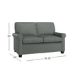 thumbnail image 4 of Mainstays Tatum Twin Sleeper 56.25" Loveseat, Dark Gray, 4 of 18
