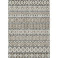 thumbnail image 2 of 10' X 14' Taupe Beige And Gray Quatrefoil Washable Indoor Outdoor Area Rug, 2 of 5
