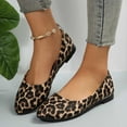 thumbnail image 5 of Kayannuo Shoes for Women Fall Women's Plus-size Leopard Print Casual Slip-on Flat Shoes, 5 of 7