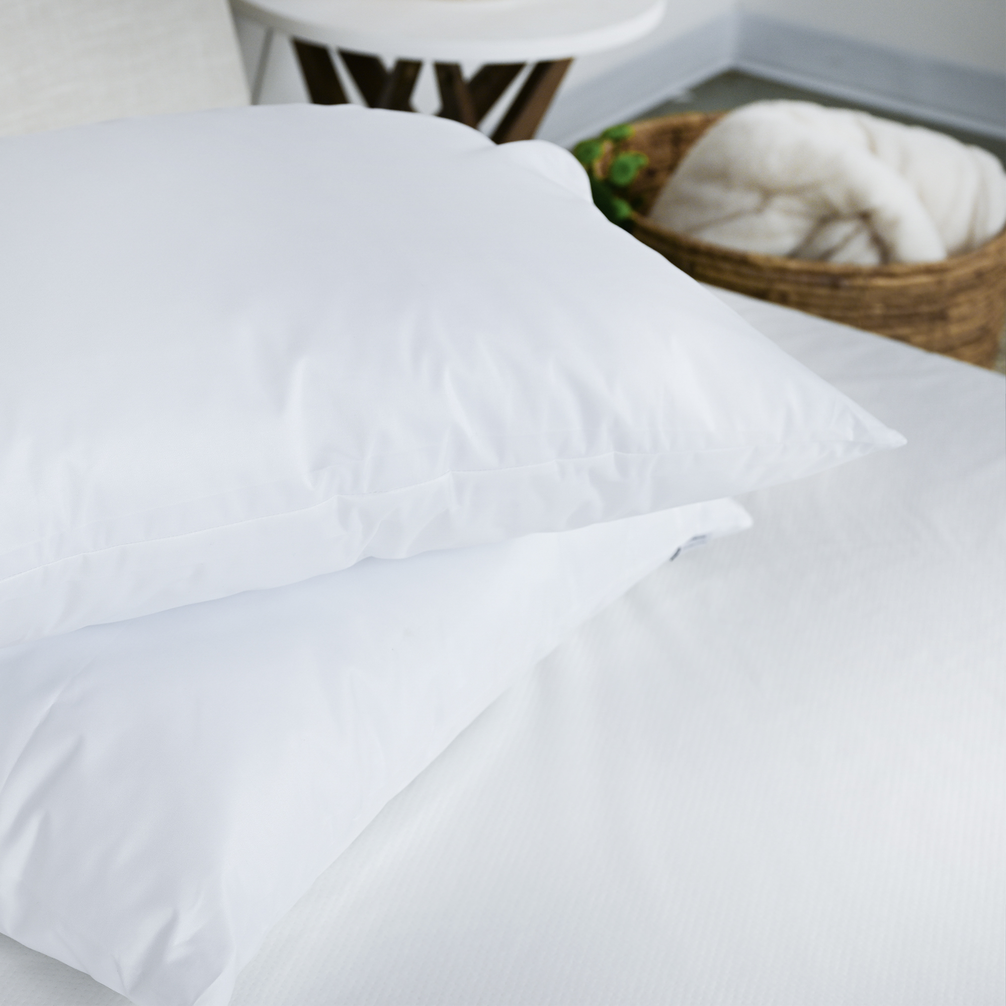 Luxury Pillow Protector, Zippered, Standard/Queen, 2-Pack