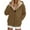 Brown, variant on Zip Up Hoodies Womens Fleece Sherpa Lined Plush Velvet Jackets Winter Thick Coats with Pocket Casual Hooded Sweatshirt Trendy Clothing