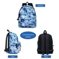 thumbnail image 2 of Mochila escolar teñida con corbata, mochila preescolar, bolsa de viaje de alta capacidad con bolsa de lápices para niños y niñas, ligera Wmkox8yii jkg5189, 2 of 8