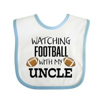 Inktastic Watching Football with My Uncle Boys or Girls Baby Bib