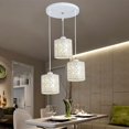 thumbnail image 1 of Lámpara de araña LED de hierro de tres cabezas con personalidad creativa simple moderna para restaurante, dormitorio, pasillo, balcón, escaleras, 1 of 4