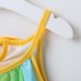 thumbnail image 3 of FRSASU Kids Dress Outfits ,Girls Summer Rainbow Striped Stitching Dress Princess Dress, 3 of 9