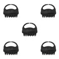 thumbnail image 1 of Toystoory Masajeador de silicona para el cuero cabelludo, cepillo exfoliante para la cabeza, masaje de ducha, herramienta para el crecimiento del cabello, Negro 5piezas Toystoory CBP191128, 1 of 1